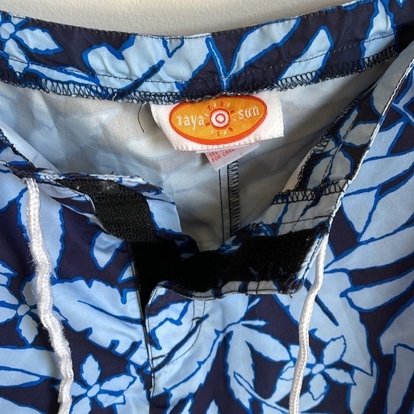 Y2K raya sun tropical print beach board skort with built in shorts - Picture 4 of 4